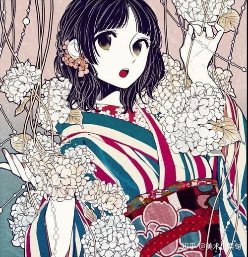 日系和服插画