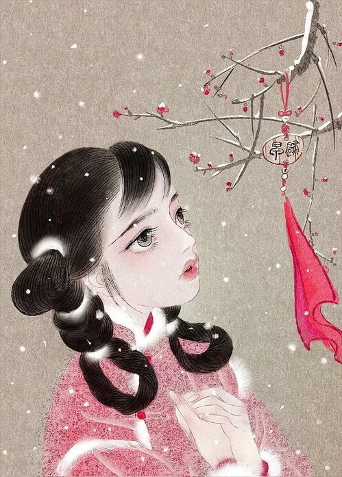 清华才女尧立,她把词牌名画成了美人,美得动人心弦
