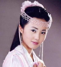 八大女星古装戴粉色发饰,韩雪温婉,张庭甜美,景甜端庄大气