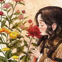 治愈系插画今生,愿像画里的女孩这样活