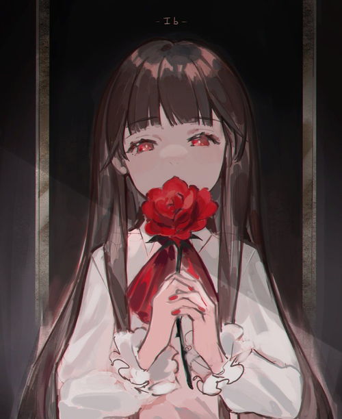 风格浓郁的二次元美少女同人插画,人物就像水晶拼合似的美