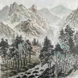 河北著名画家李陌山水人物花鸟国画作品赏析