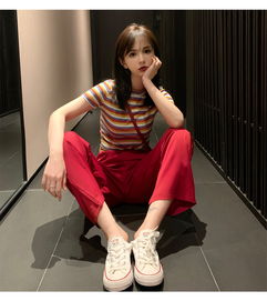 实拍ins简约雅痞风质感宽松阔腿胖mm大码高腰休闲长裤拖地西裤女