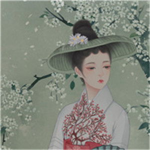离别相思远缘分已尽手绘唯美古风美女头像
