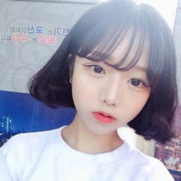 短发美女头像