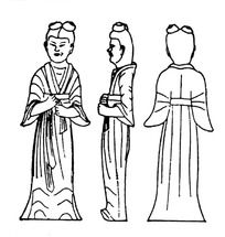 中国古代雕刻女子的正面侧面背面下载1458695