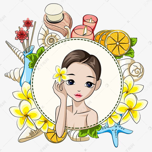 美容小清新q版美妆小美女插画素材图片免费下载千库网