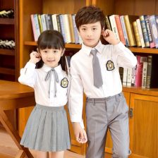 女童校服白衬衫小学生长袖