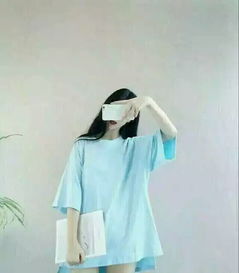 女生头像对着镜子拍不露脸