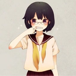 求清爽的短发妹子动漫图片