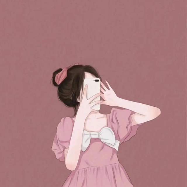 超美超可爱的手绘女生闺蜜头像