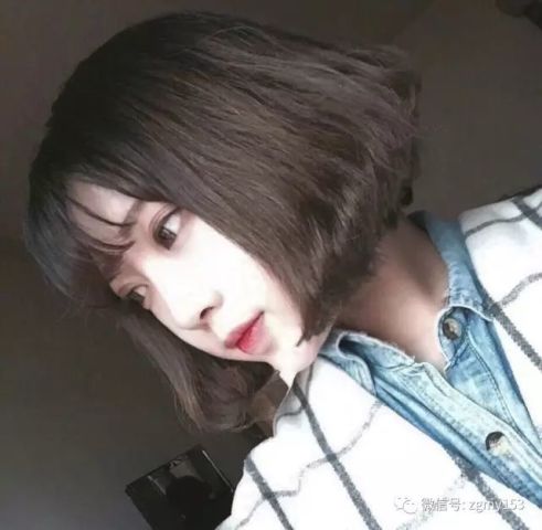 超短发女生头像剪短发