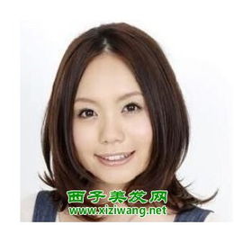 适合大脸女生的中长发发型图片