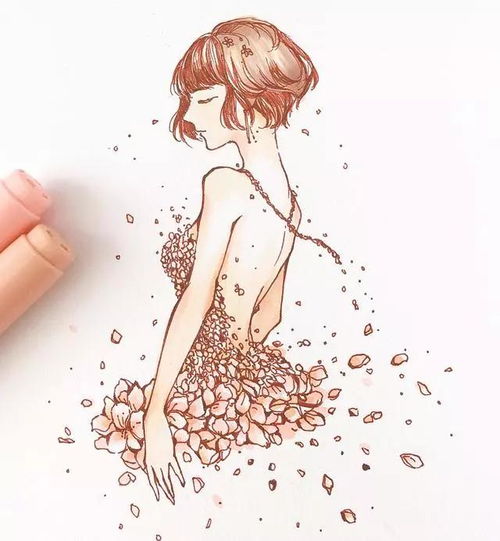 cg原画插画教程绝美仙气女生线稿临摹手绘