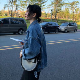 ins2019春秋新款宽松短款bf风牛仔褂外套女韩版牛仔服上衣百搭潮