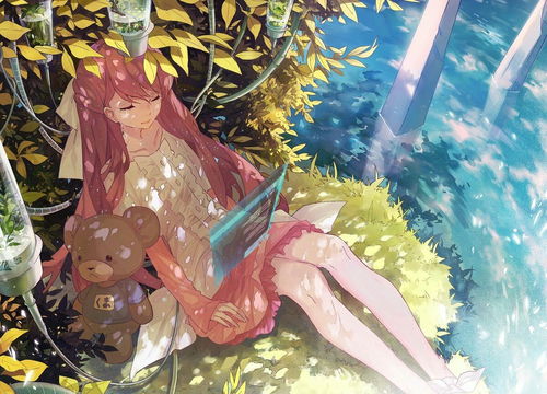 风格浓郁的二次元美少女同人插画,人物就像水晶拼合似的美