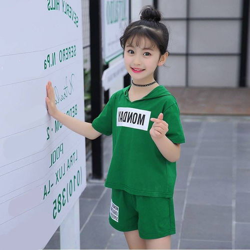 女童夏装短裤休闲运动套装2020年新款时髦小女孩韩版时尚小学生