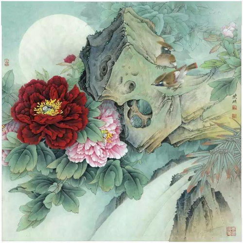 李晓明花鸟作品,美不胜收