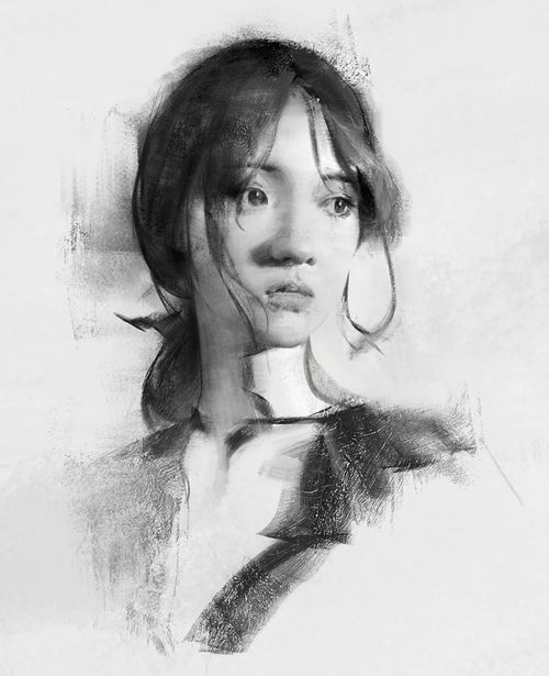 只用素描技法,就可以把女人画这么传情,美到骨子里