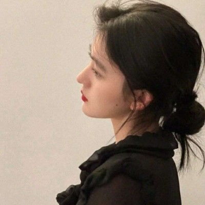 ins侧脸唯美女生头像