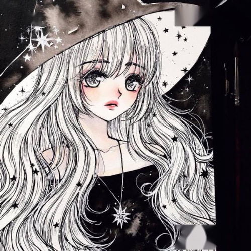 插画一组仙气十足的女孩纸