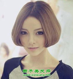 最讲究的女生中分短发发型扮淑女必备发型