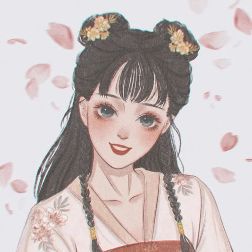 甜美女生手绘头像先遇见自己再遇见别人