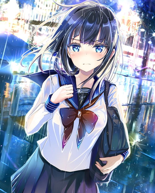 少女头像二次元唯美羽织