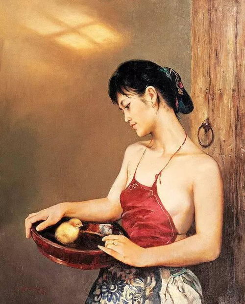 油画头像女生周迅