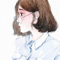 失去的再也无法挽回手绘短发女生头像