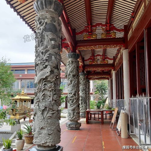 寺庙龙柱的意义寺庙石龙柱图片