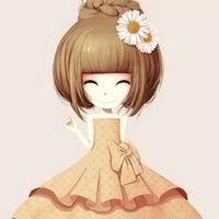 拿花的女生头像动漫微信头像图片大全