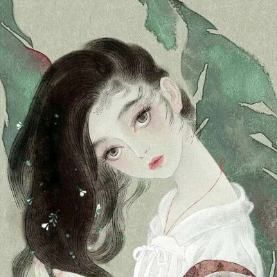 彩绘图片唯美人物头像2020女人好运的微信头像