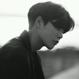 黑白男头像高冷真人灰色系列头像男