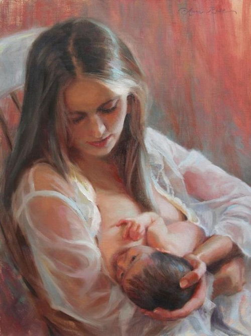 国外美女艺术家自画人体油画,性感又迷人