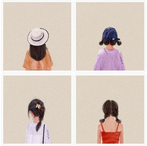有没有女生背影头像干净的文艺