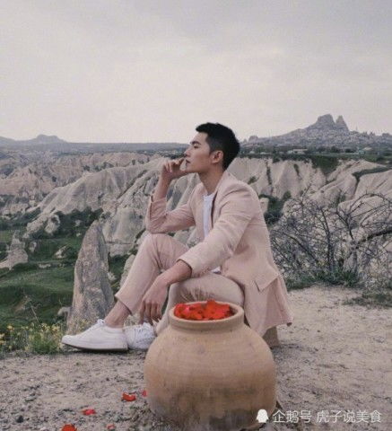 杨洋晒游客照,毛寸配粉西装尽显高级感,帅哥美女纷纷爱上