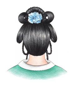 教程彩铅古风美女插画教程