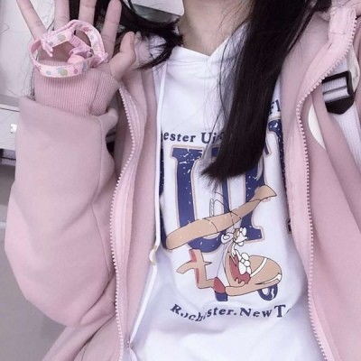 ins粉色系女生头像