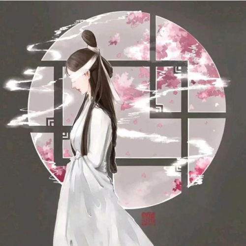 仙气古风头像桃花灼灼,清风渺渺,芳华漫,便是一眼万年