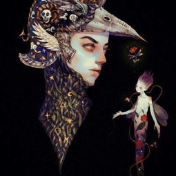 诡异重口动漫女生头像病娇图片很血腥又唯美的油画