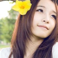 非主流头像女生带花qq女生侧脸带花头像