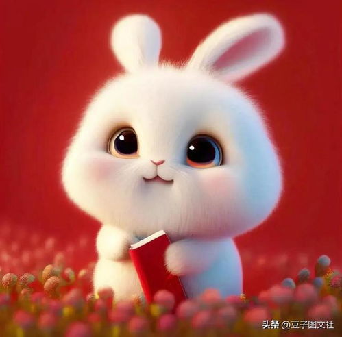 红红火火兔子图片,适合当头像
