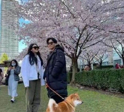 陈坤儿子晒与女生合照,樱花浪漫,19岁帅酷打扮,健硕版陈坤