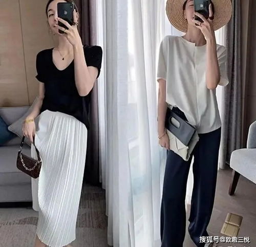 黑白穿搭,时髦简约,演绎优雅女人的气质美