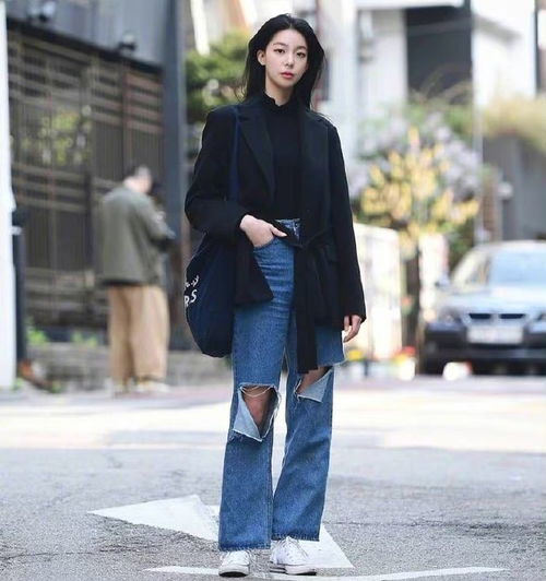 西装搭配宽松休闲裤,洒脱又帅气春天二四月穿搭4示范