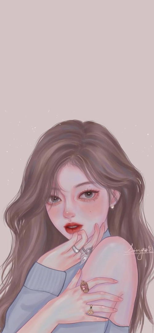 超美仙气女生插画壁纸,慢慢生活,慢慢热爱