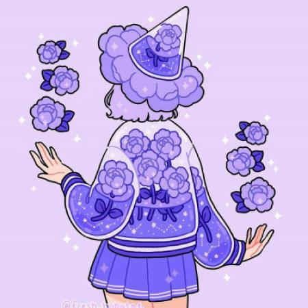 网络美图女生头像插画