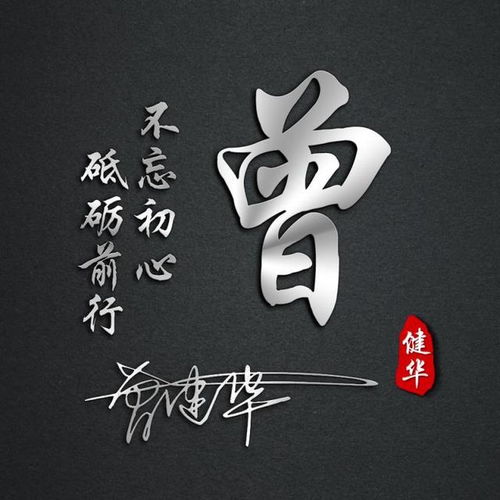 53张中华姓氏头像,俊美的字体,简单大方,