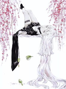 画师描绘令人心动的二次元少女插画,充满忧郁的贵族气质